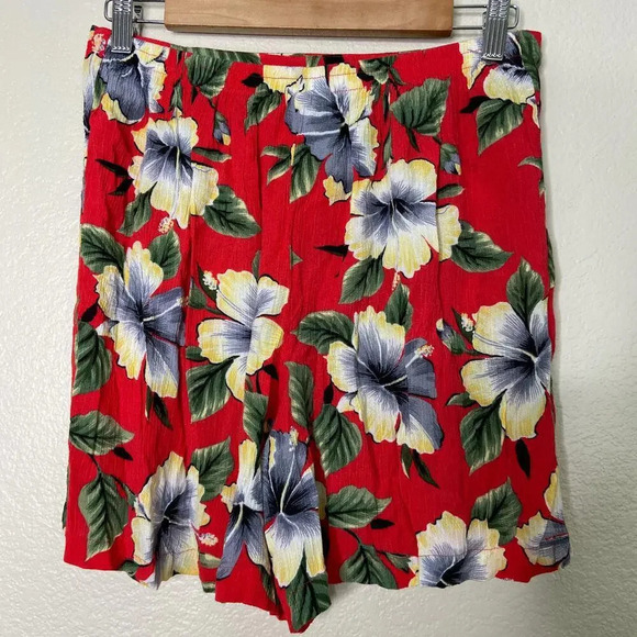 Vintage Red  Hawaiian 2-piece Shorts Set - Picture 12 of 12